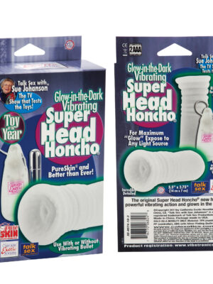 sue johanson glow in the dark vibrating super head honcho white sue johanson glow in the dark vibrating super head honcho white