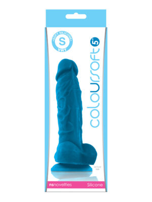 coloursoft 5 inch soft dildo blue coloursoft 5 inch soft dildo blue