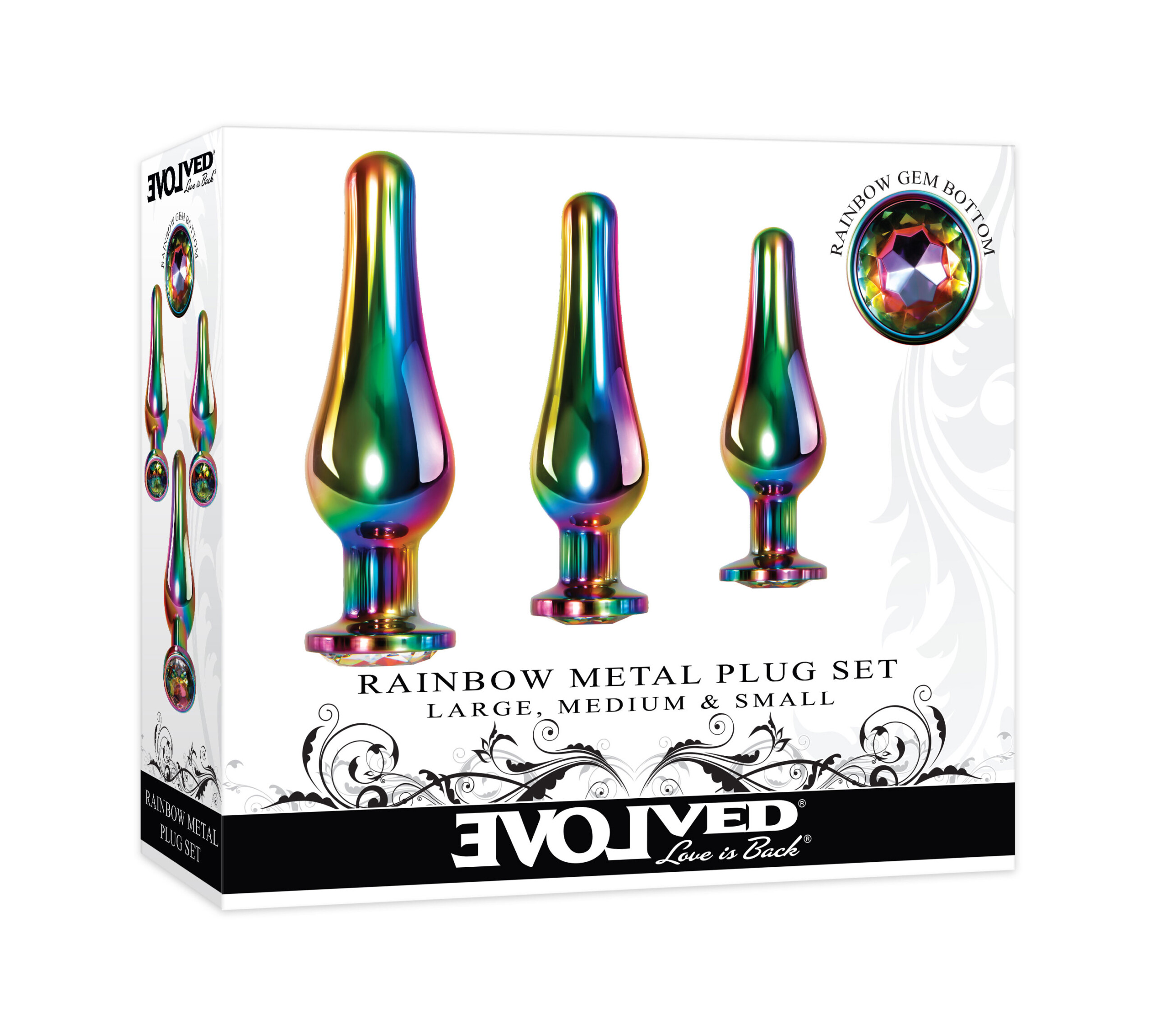 rainbow metal plug set