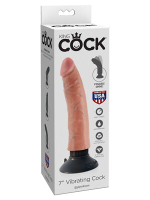 king cock 7 inch vibrating cock light