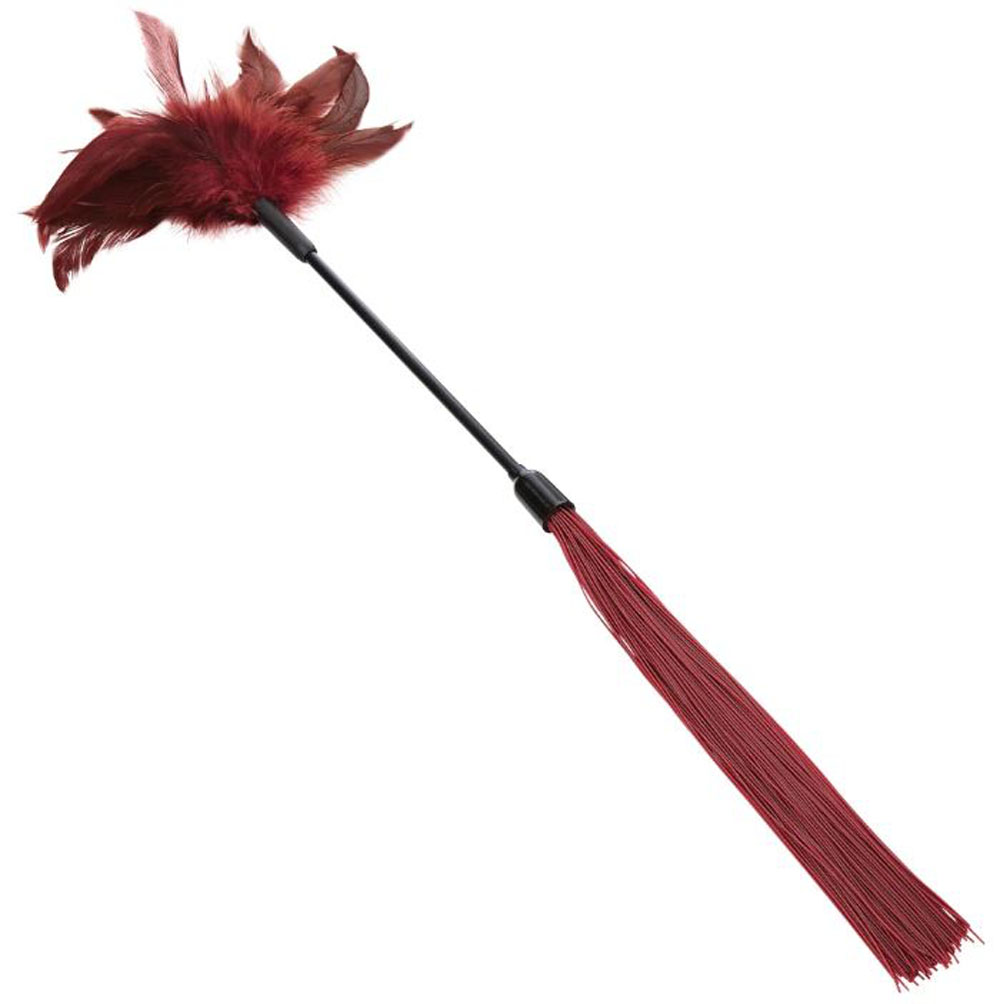 sex and mischief enchanted feather tickler burgundy