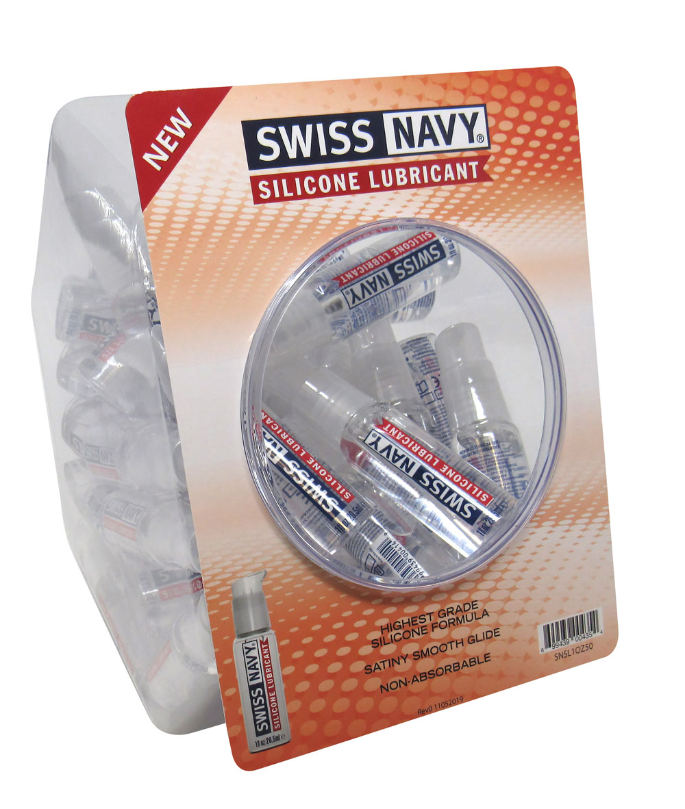 swiss navy silicone 1oz fishbowl 50ct