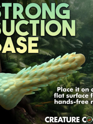 stegosaurus spiky reptile silicone dildo green