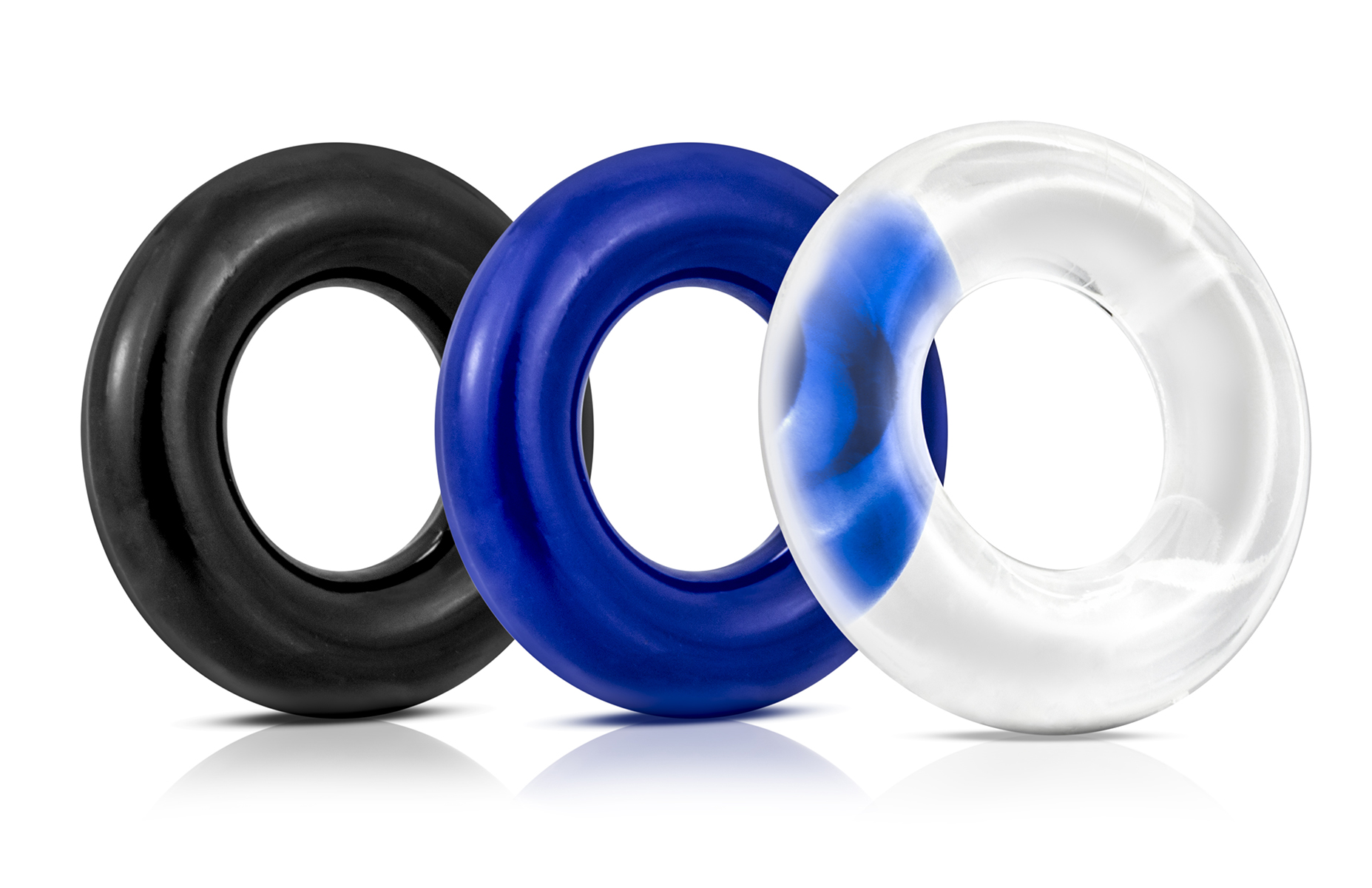 donut rings assorted colors 50 pieces display