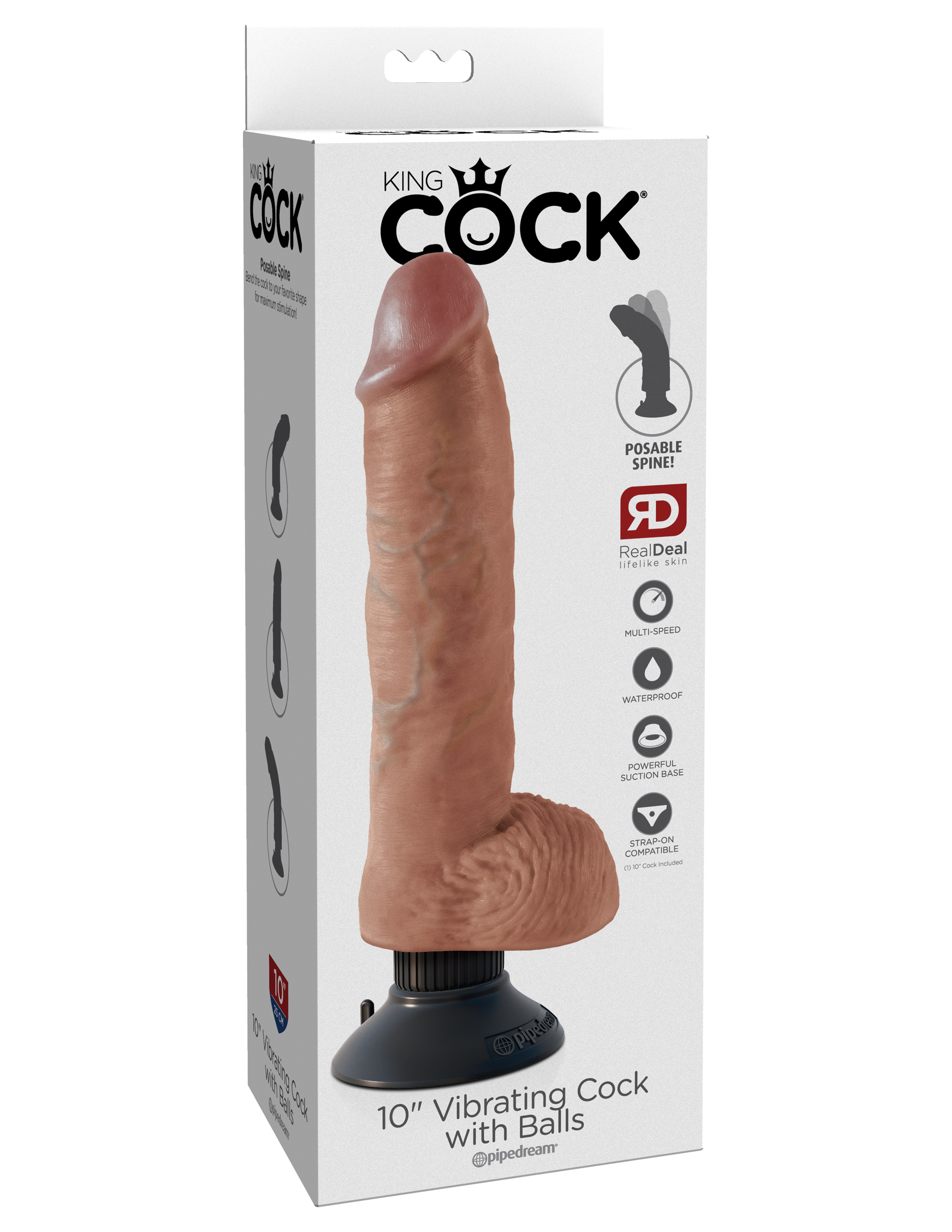 king cock 10" vibrating cock with balls tan king cock 10" vibrating cock with balls tan