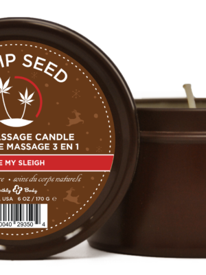 hemp seed 3 in 1 massage candle ride my sleigh 6oz/ 170 g