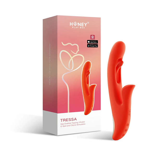 tressa app enabled tapping vibrator g spot and clitoral stimulation tressa app enabled tapping vibrator g spot and clitoral stimulation