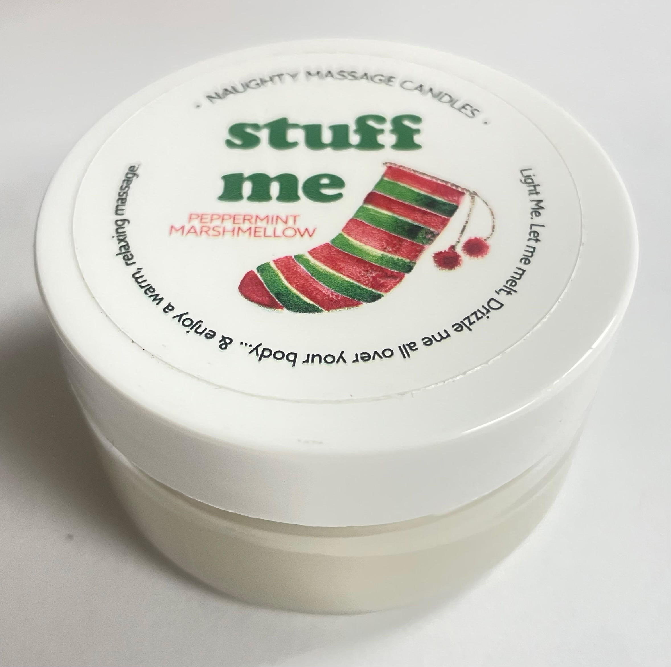 stuff me massage candle peppermint marshmallow 1.7 oz stuff me massage candle peppermint marshmallow 1.7 oz