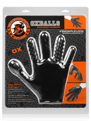 finger fuck reversible jo & penetration toy black