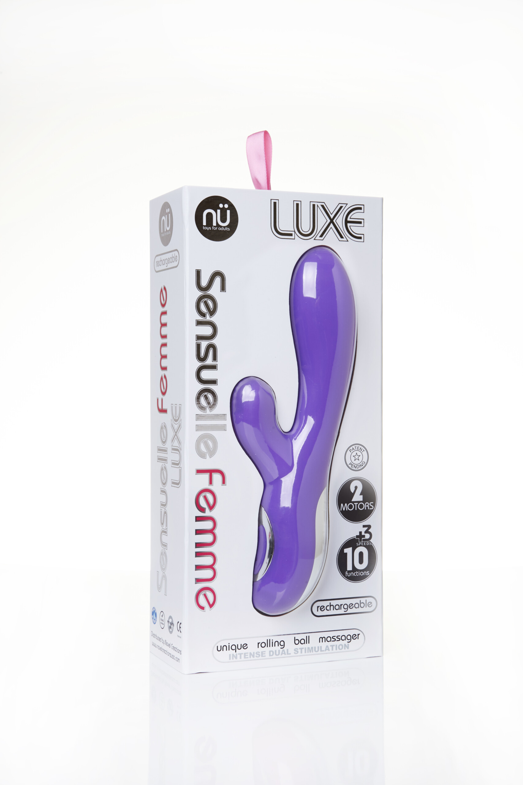 sensuelle femme luxe 10 function rabbit massager purple
