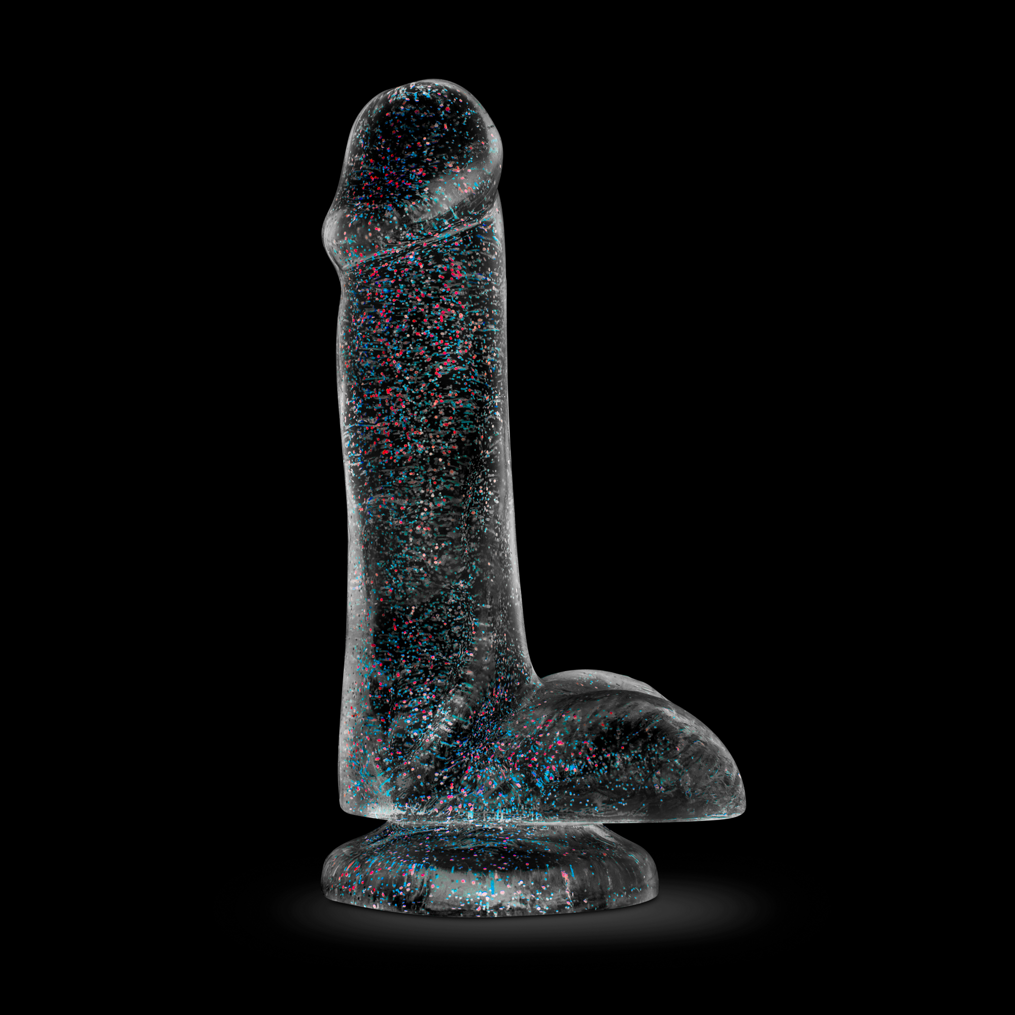 naturally yours 6 inch glitter cock sparkling clear
