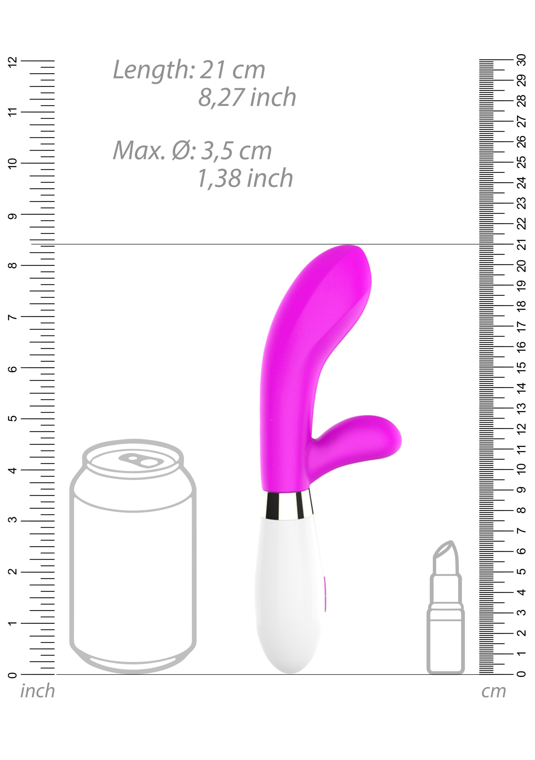 achilles ultra soft silicone 10 speeds fuchsia