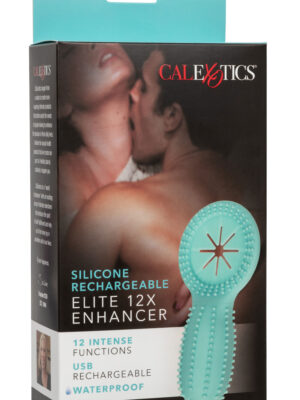 silicone rechargeable elite 12x enhancer teal silicone rechargeable elite 12x enhancer teal