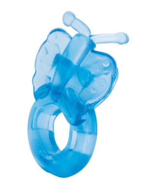 bodywand rechargeable butterfly ring blue