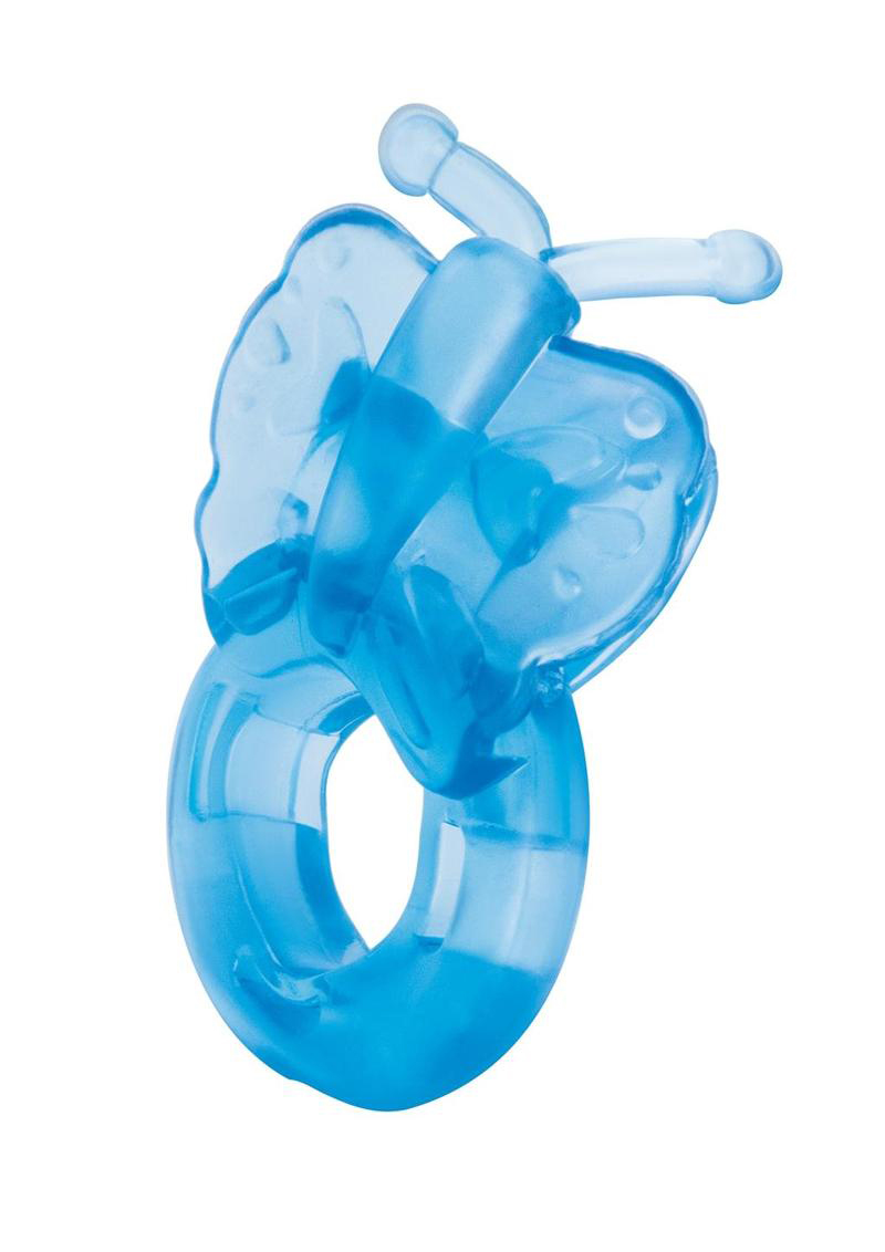 bodywand rechargeable butterfly ring blue
