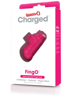 charged fingo rechargeable finger vibe pink