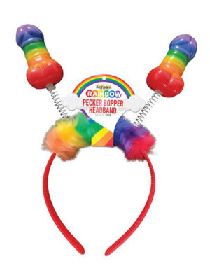 rainbow pecker bopper headband