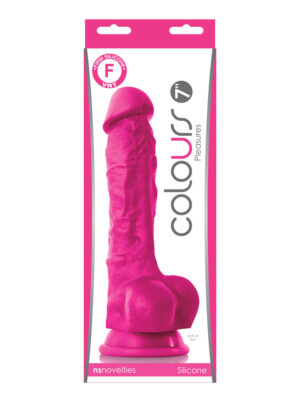 colours pleasures 7" dildo pink