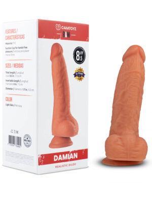 raw dildo realistic damian light
