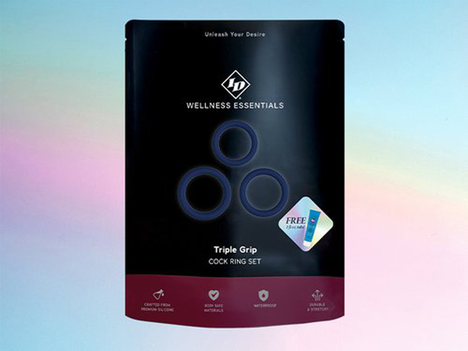 tripple grip cock ring set blue