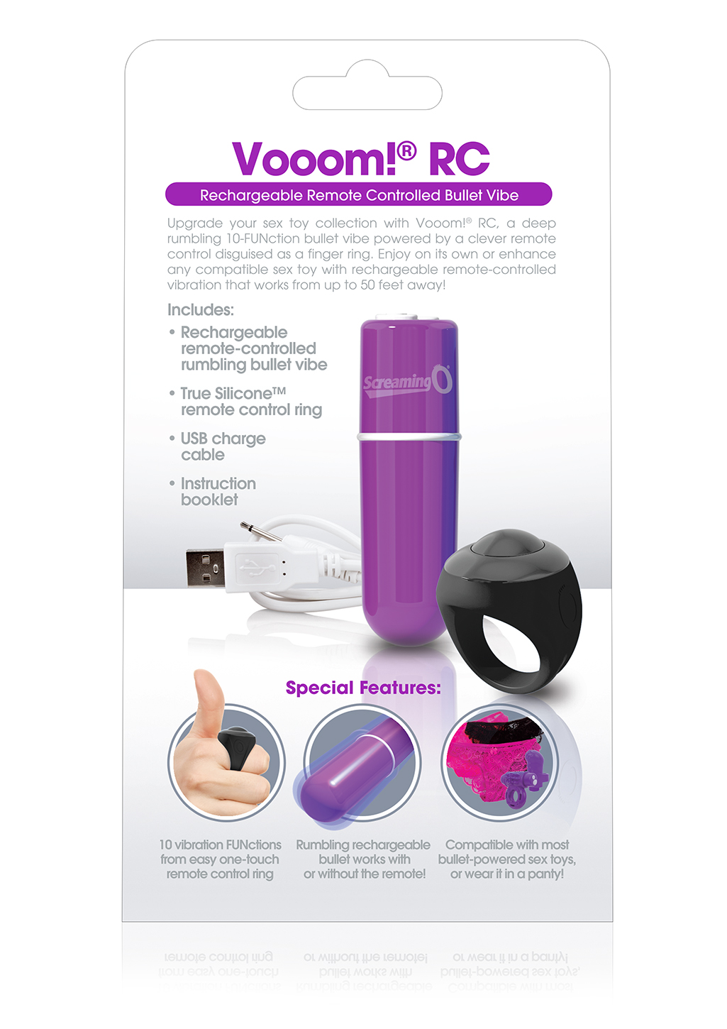 charged vooom remote control bullet purple
