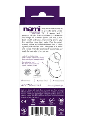 nami rechargeable sonic vibe deep purple nami rechargeable sonic vibe deep purple