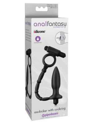 anal fantasy collection ass kicker with cockring black