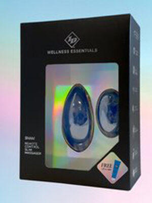 shhh! remote control slim massager blue