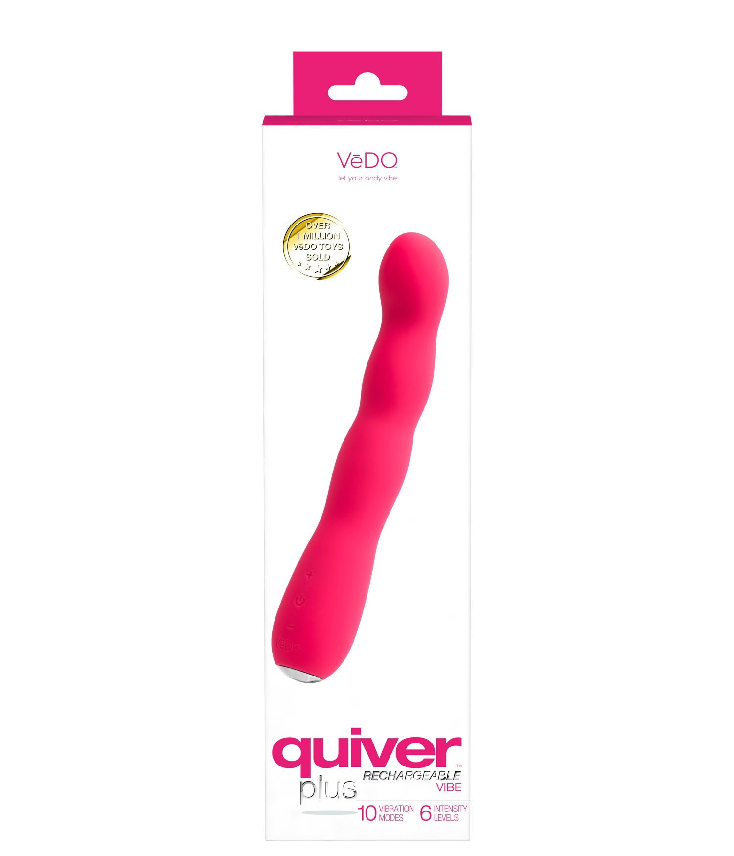 quiver plus rechargeable vibe pink