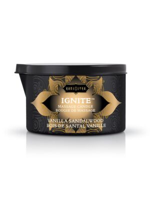 ignite vanilla sandalwood massage candle 6 oz.