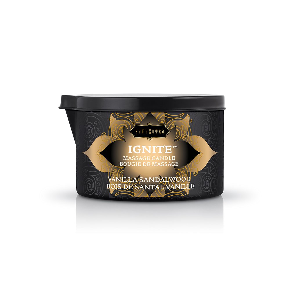 ignite vanilla sandalwood massage candle 6 oz.