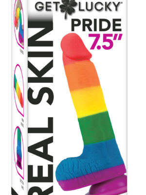 7.5" pride dildo rainbow