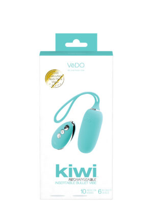 kiwi rechargeable insertable bullet tease me turquoise