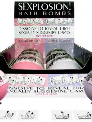 sexplosion! bath bombs display 6 count
