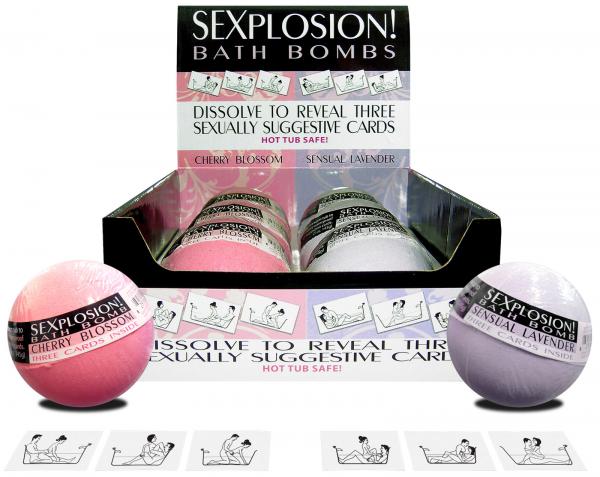 sexplosion! bath bombs display 6 count