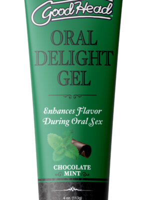 goodhead oral delight gel chocolate mint 4 oz.