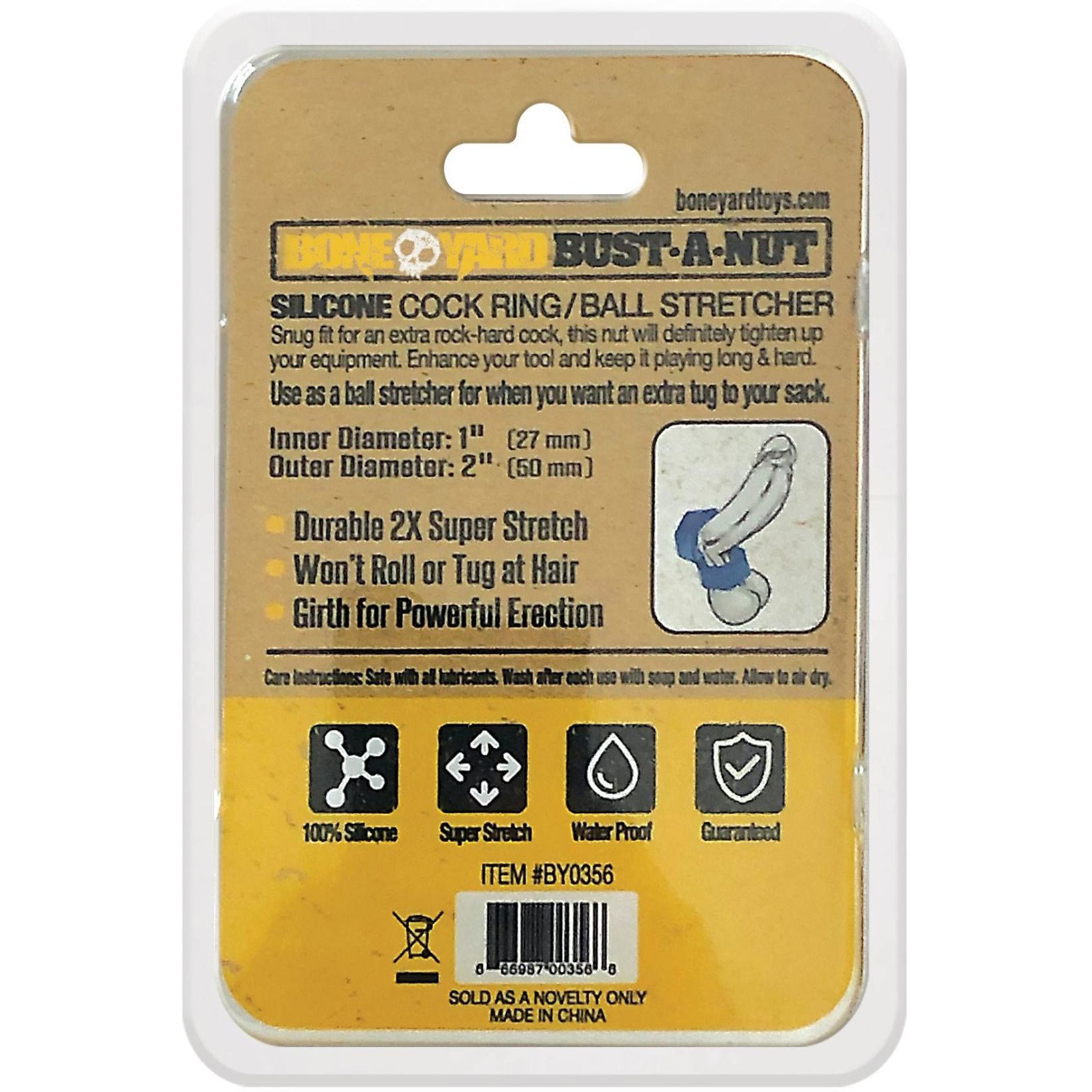 bust a nut cock ring blue