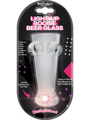 light up boobie beer glass