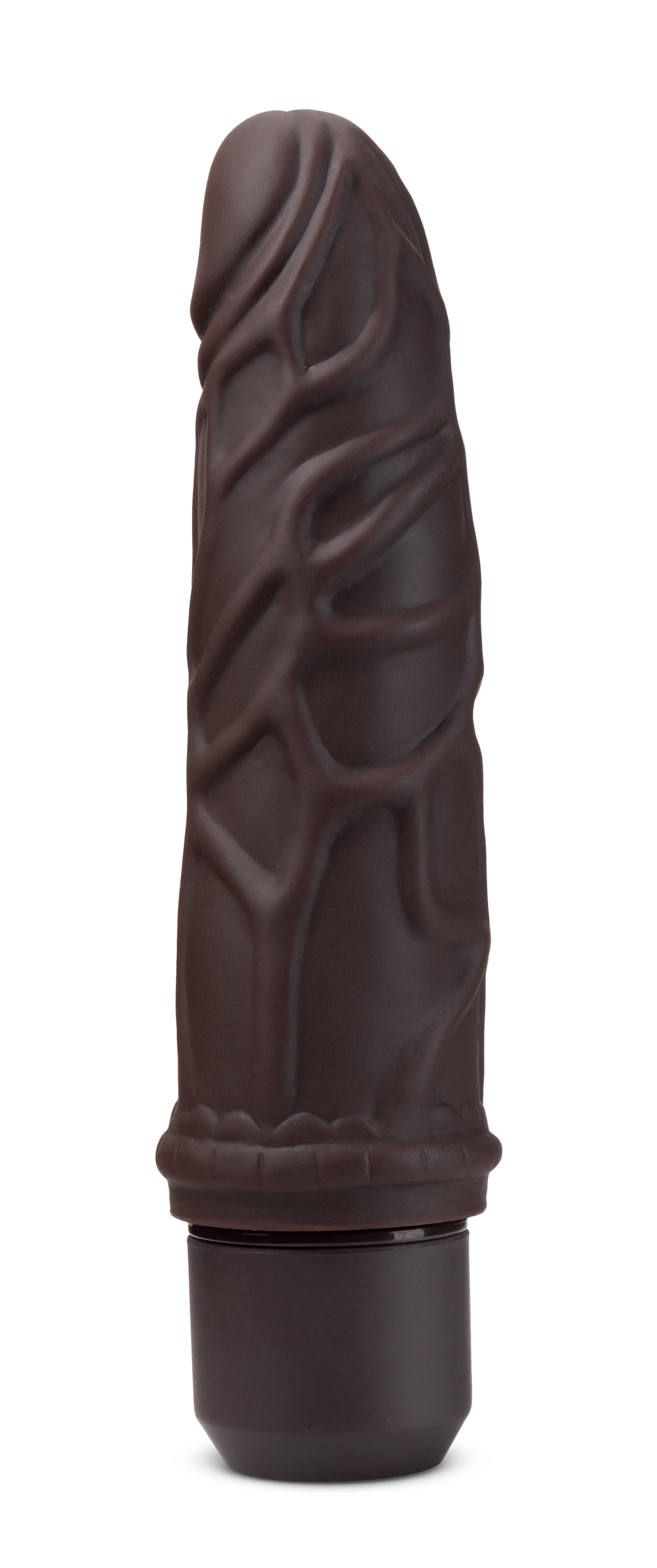 dr. skin silicone dr. robert 7 inch vibrating dildo brown