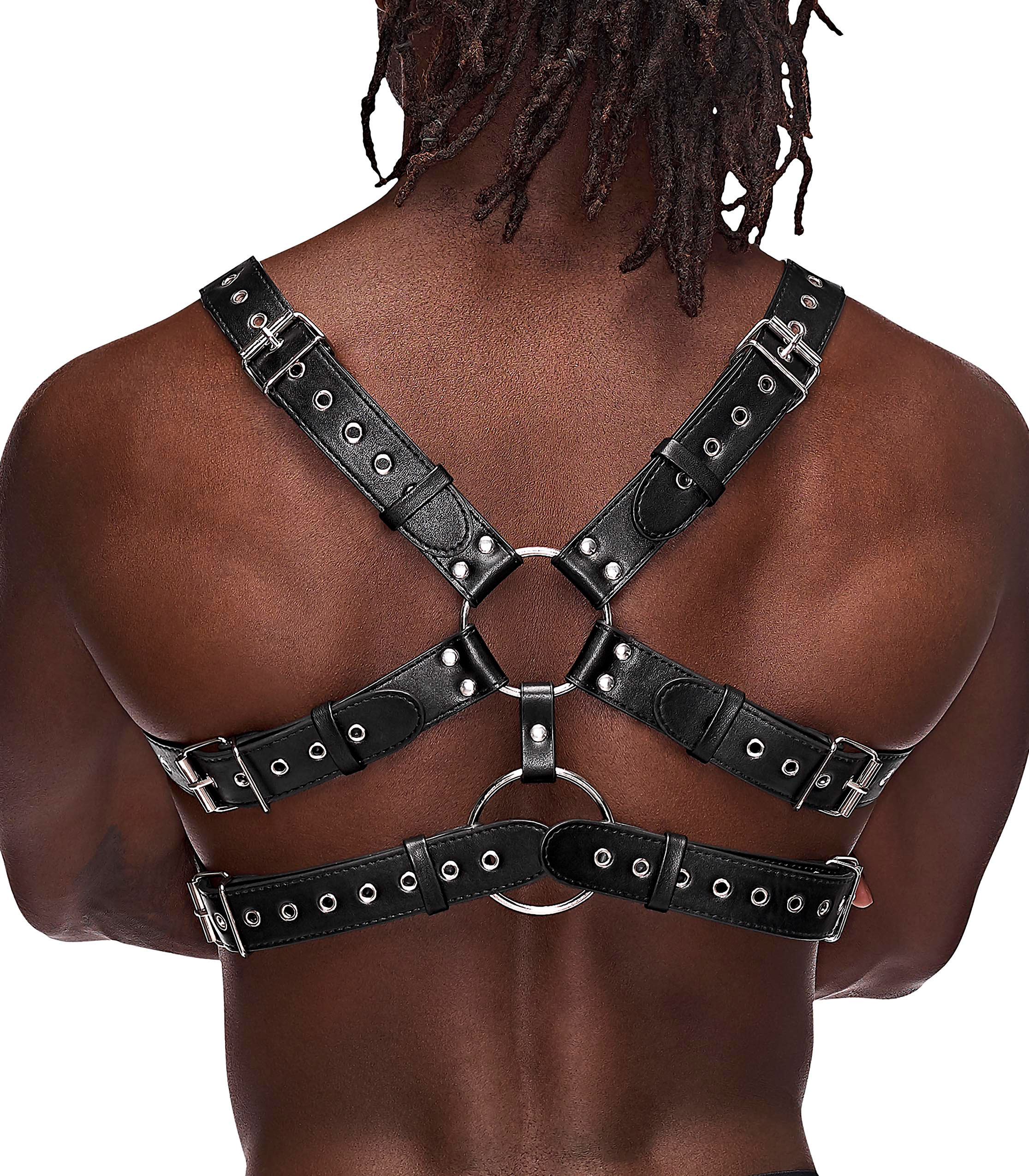 gemini leather harness one size black