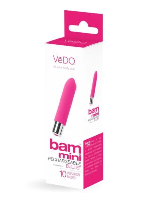 bam mini rechargeable bullet vibe foxy pink