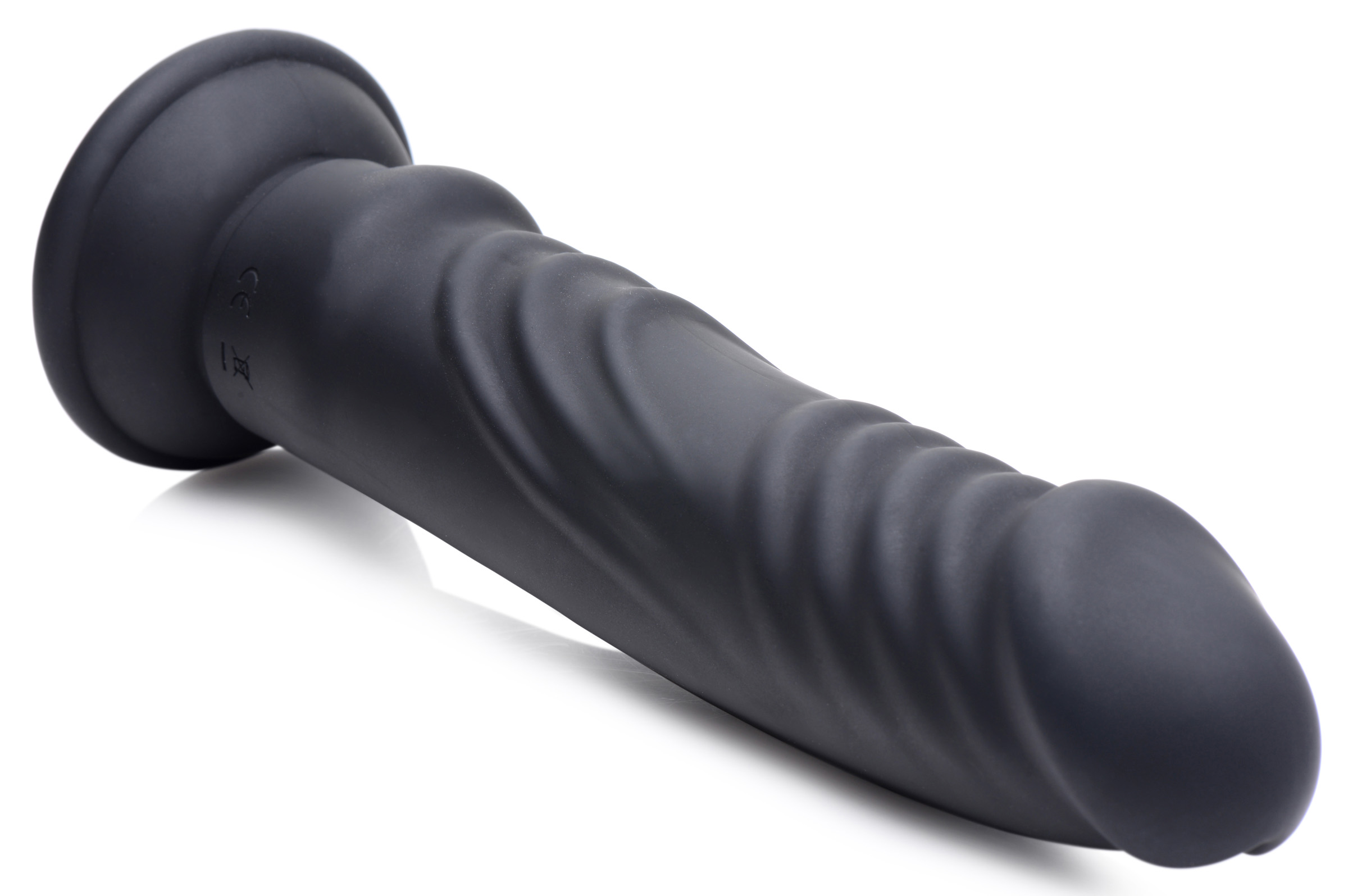 e stim and vibrating dildo with remote black