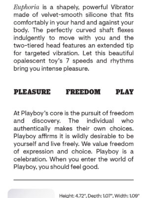 playboy pleasure euphoria vibrator opal