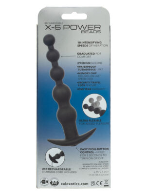 rechargeable x 5 power beads black rechargeable x 5 power beads black