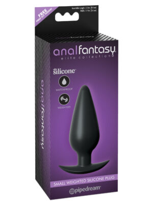 anal fantasy elite small weighted silicone plug