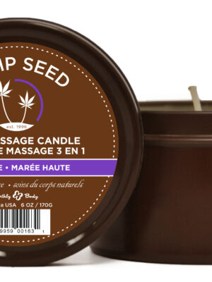 hemp seed 3 in 1 massage candle high tide 6 oz.