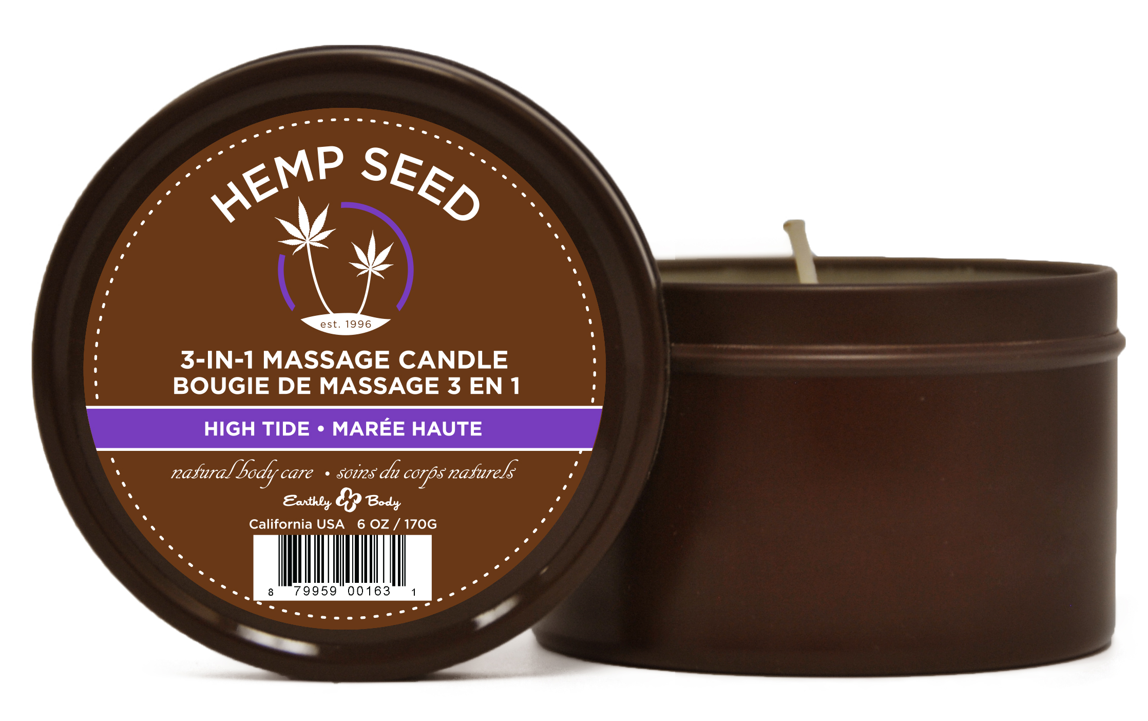 hemp seed 3 in 1 massage candle high tide 6 oz. hemp seed 3 in 1 massage candle high tide 6 oz.