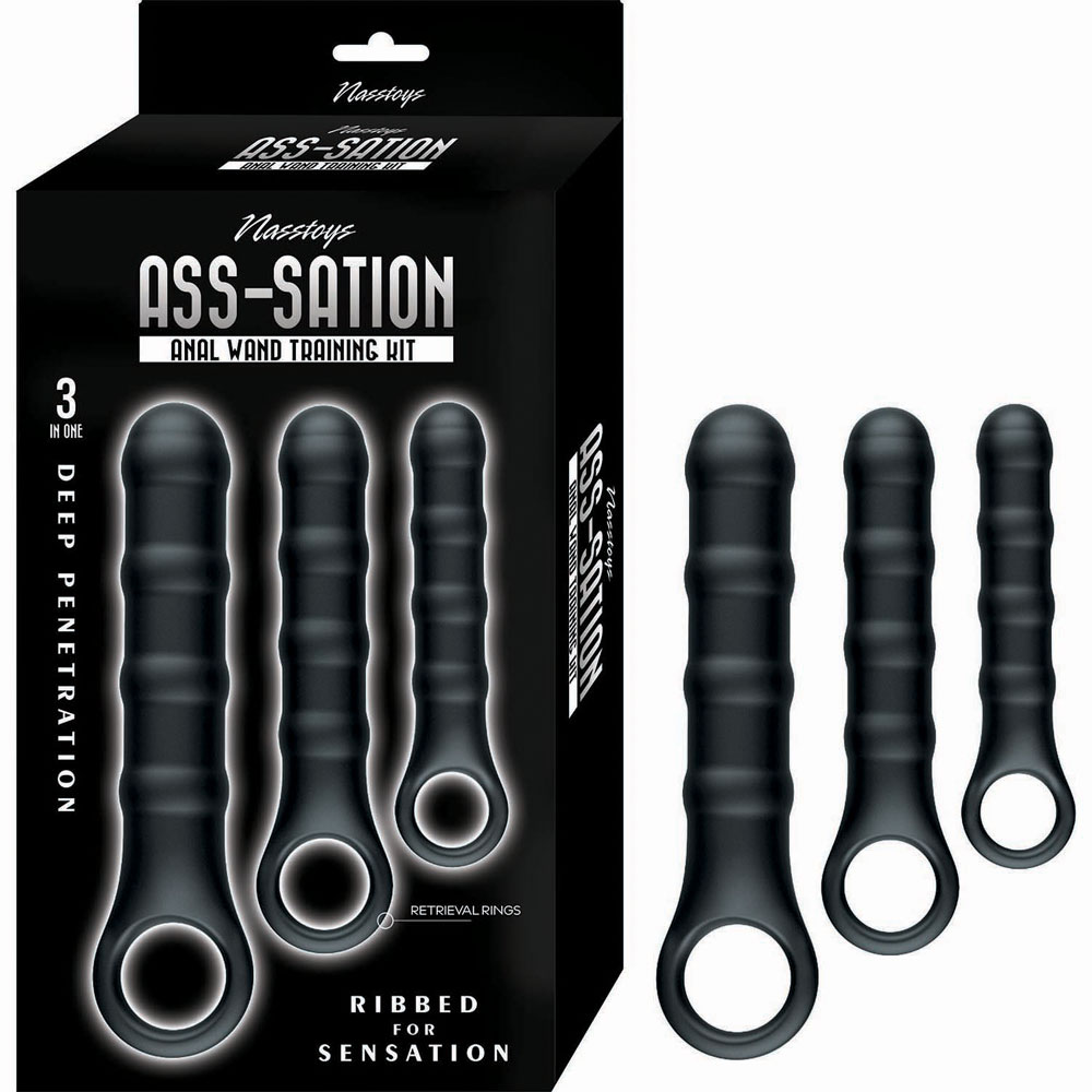 asssation anal wand training kit black