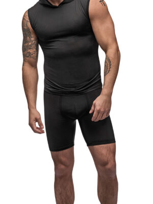 black nite hoodie tank black medium