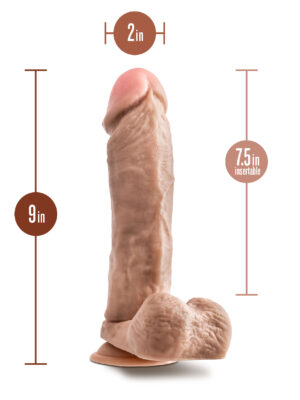 dr. skin mr. magic 9 inch dildo with balls beige